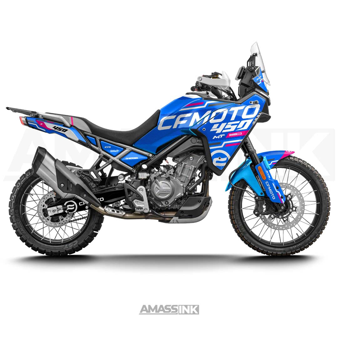 Adhesivos CF Moto 450 Mt (2024-2026) - Racing Blue