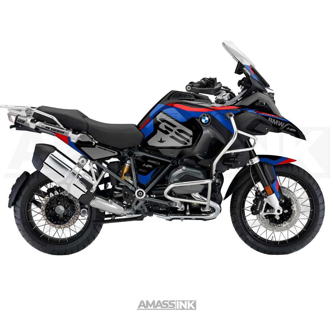 Adhesivos Moto BMW GS R1250-R1200 Adventure (2014-2025) - High Power Black