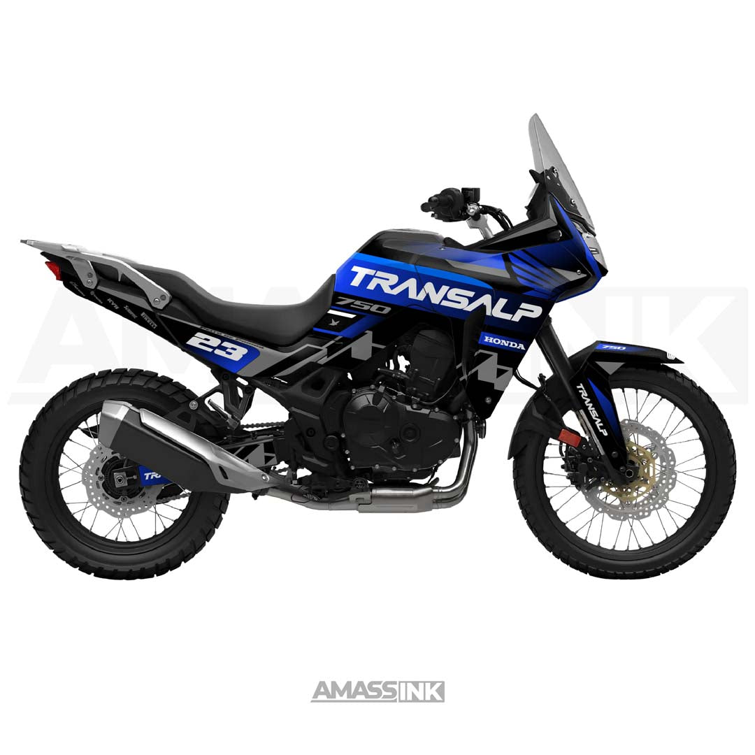 Adhesivos Moto Honda Transalp 750 (2023-2025) - Pombo Blue