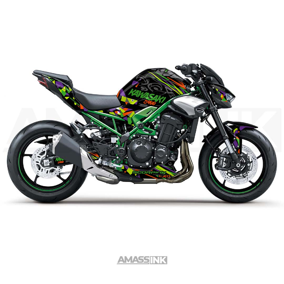Adhesivos Moto Kawasaki Z900 (2017-2026) - Exo Pro Green