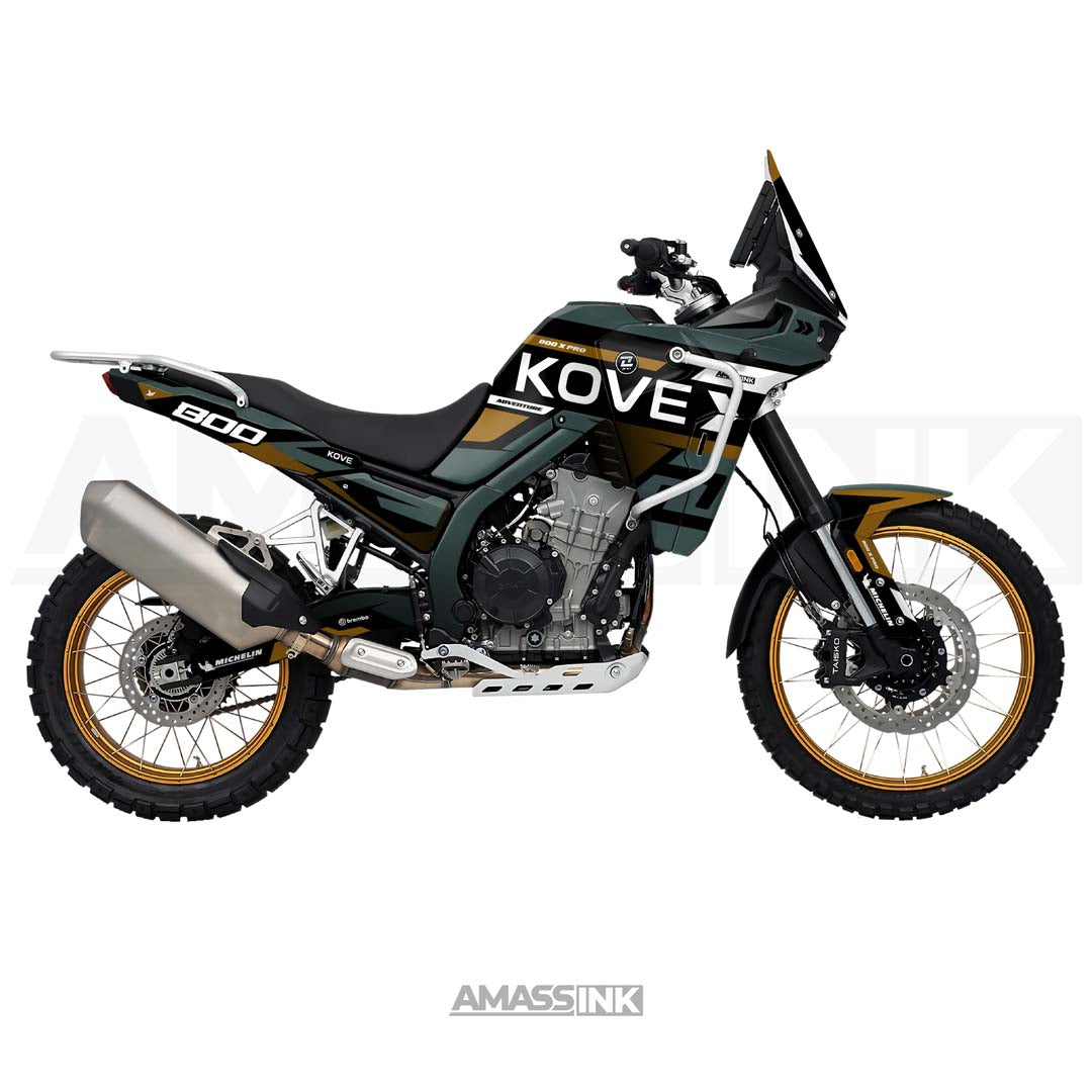 Adhesivos Moto Kove 800X PRO Adventure (2024-2025) - Factory Race