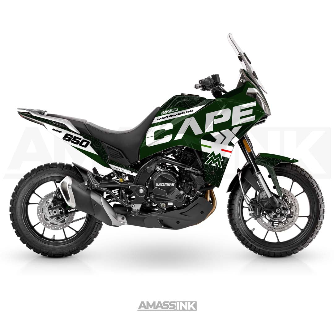 Adhesivos Moto Morini X-Cape 650 (2021-2025) - Militar