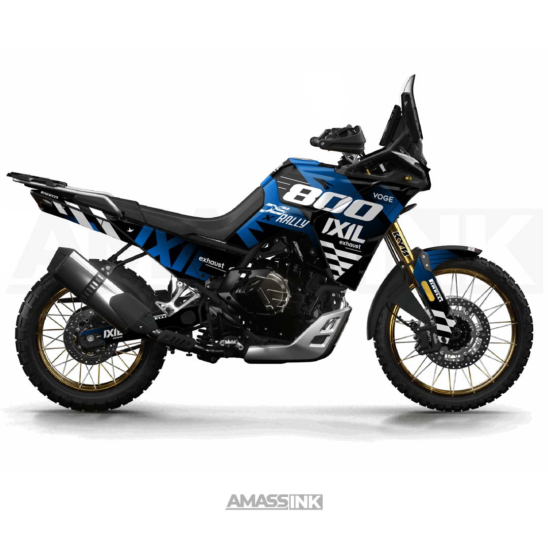 Adhesivos Moto Voge 800 DS Rally (2025-2026) - Exhaust Blue