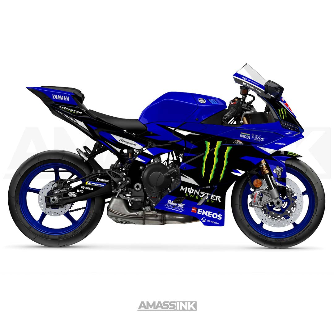 Adhesivos Moto Yamaha R9 (2025-2026) - Monster Energy