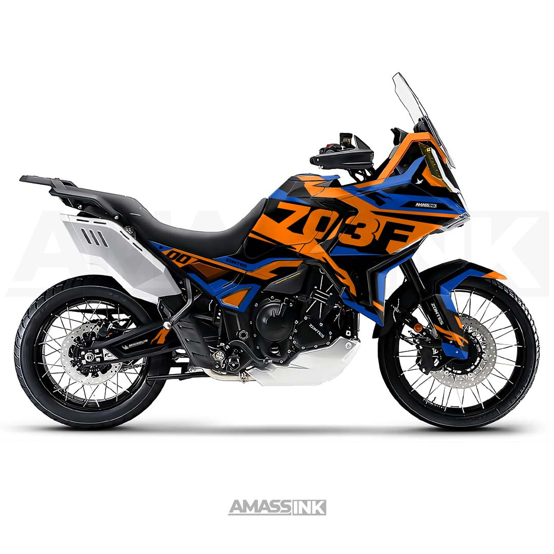 Adhesivos Moto Zontes 703F (2024-2026) - Blue Dust