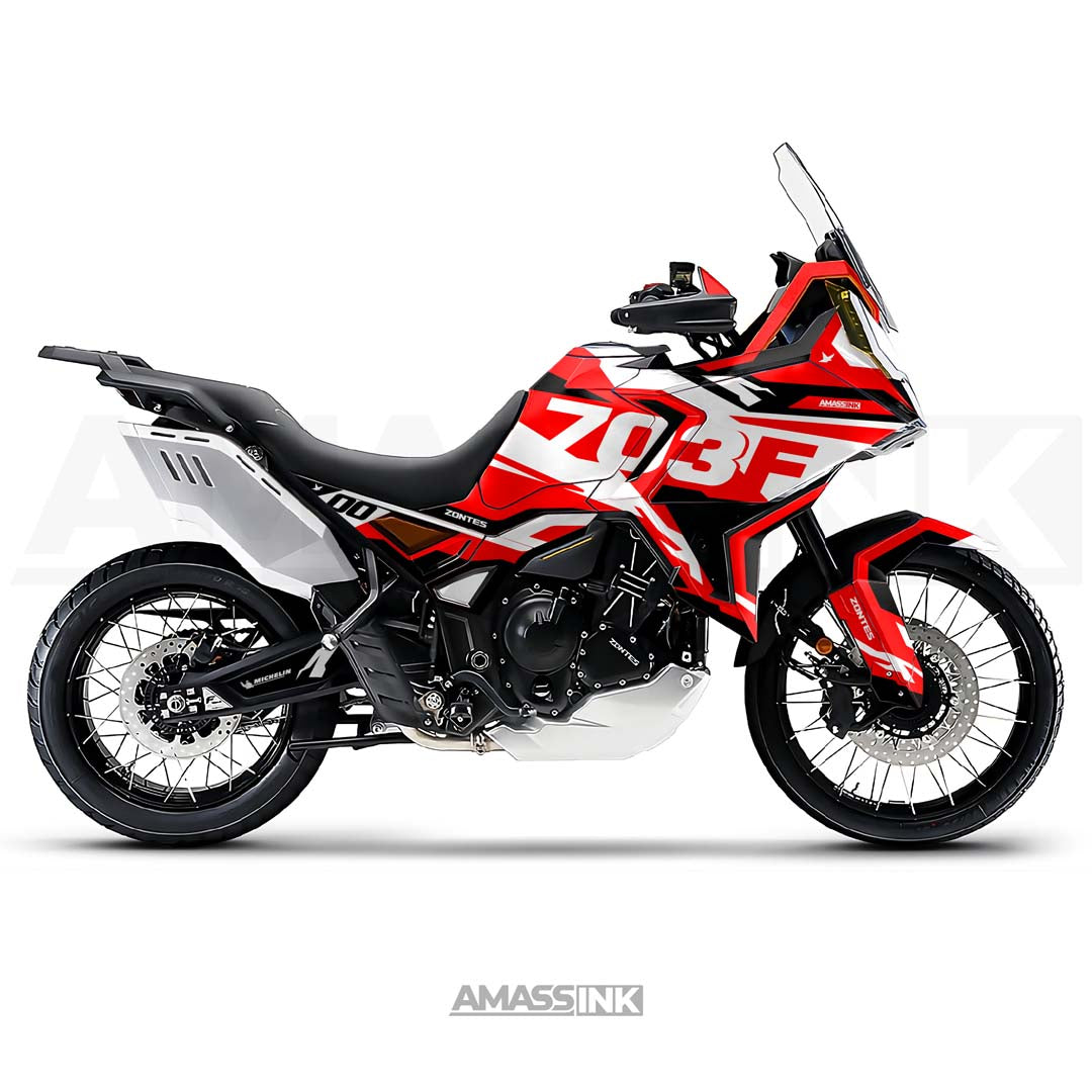 Adhesivos Moto Zontes 703F (2024-2026) - Scarlet