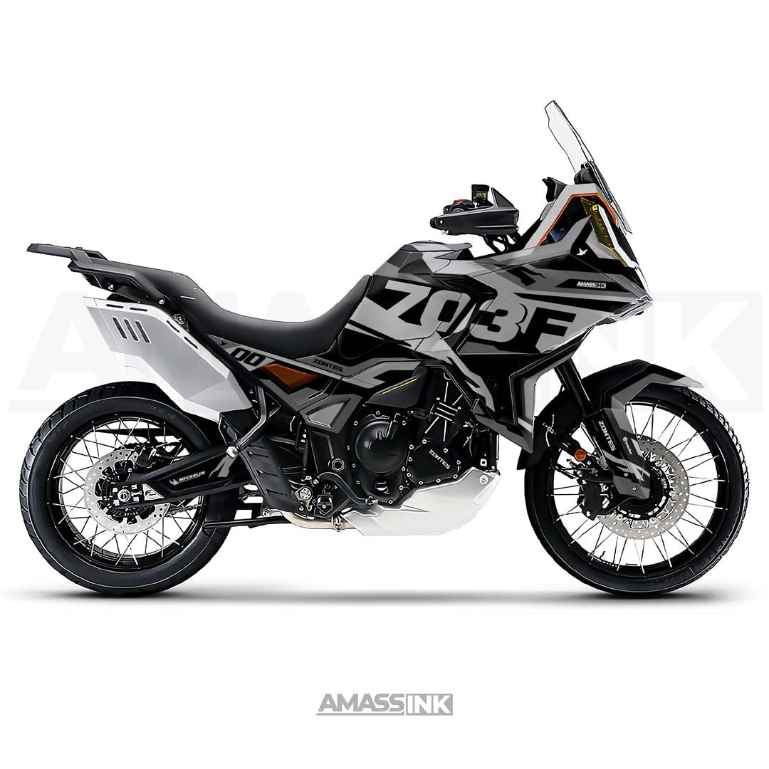 Adhesivos Moto Zontes 703F (2024-2026) - Steel Grey
