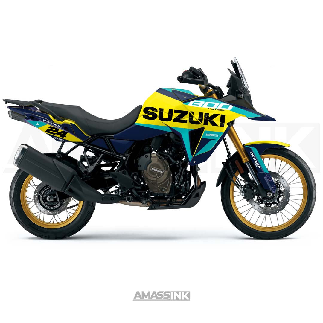Adhesivos Moto Suzuki V-Strom 800 DE (2023-2026) - Turquoise Flash