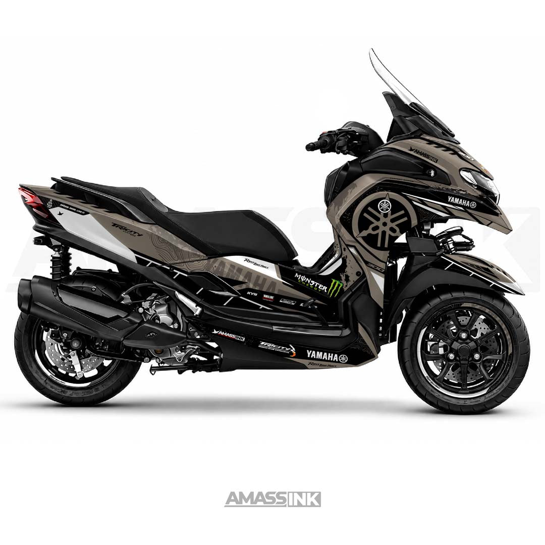 Adhesivos Moto Yamaha Tricity 300 (2020-2027) - Flop Brown