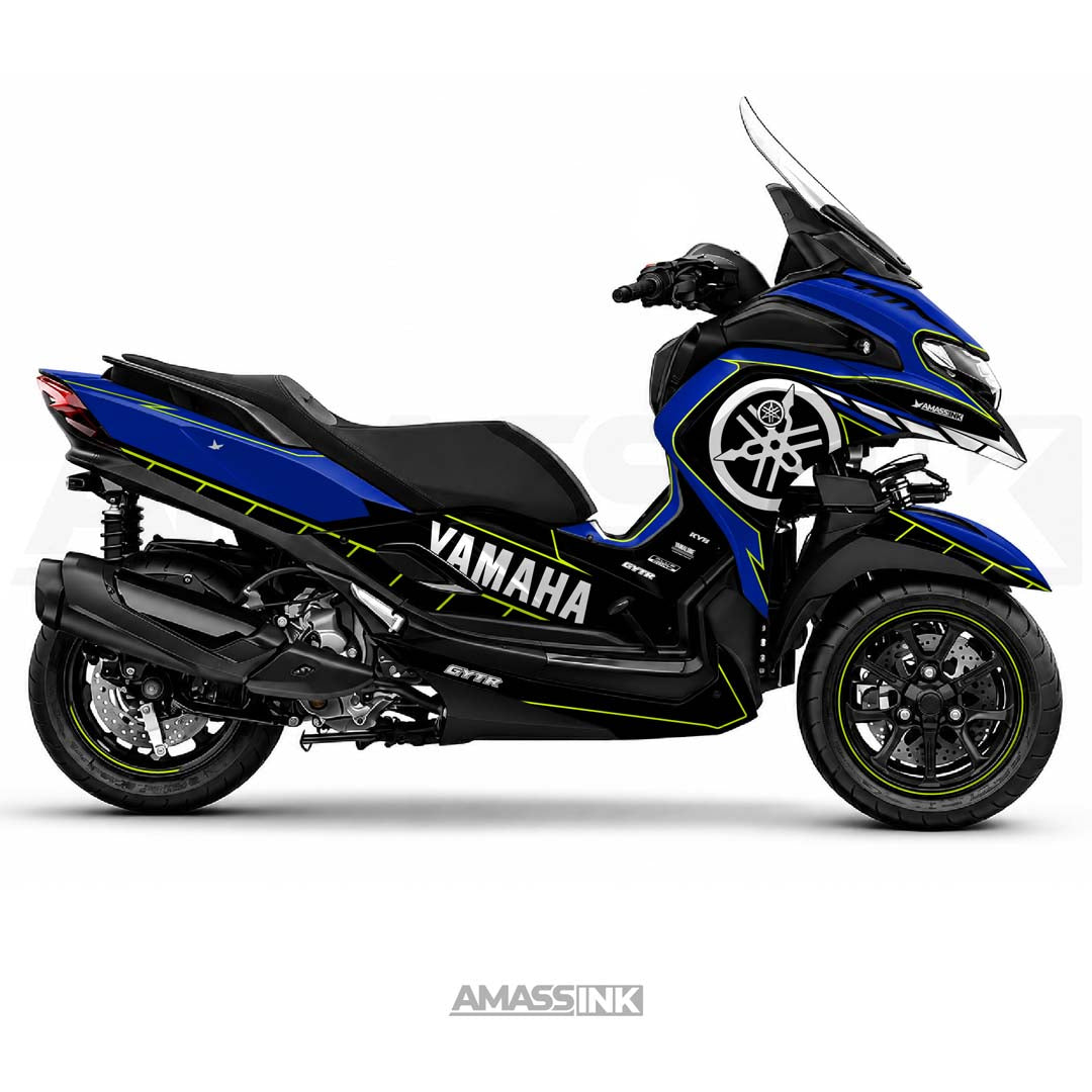 Adhesivos Moto Yamaha Tricity 300 (2020-2027) - Lines Blue