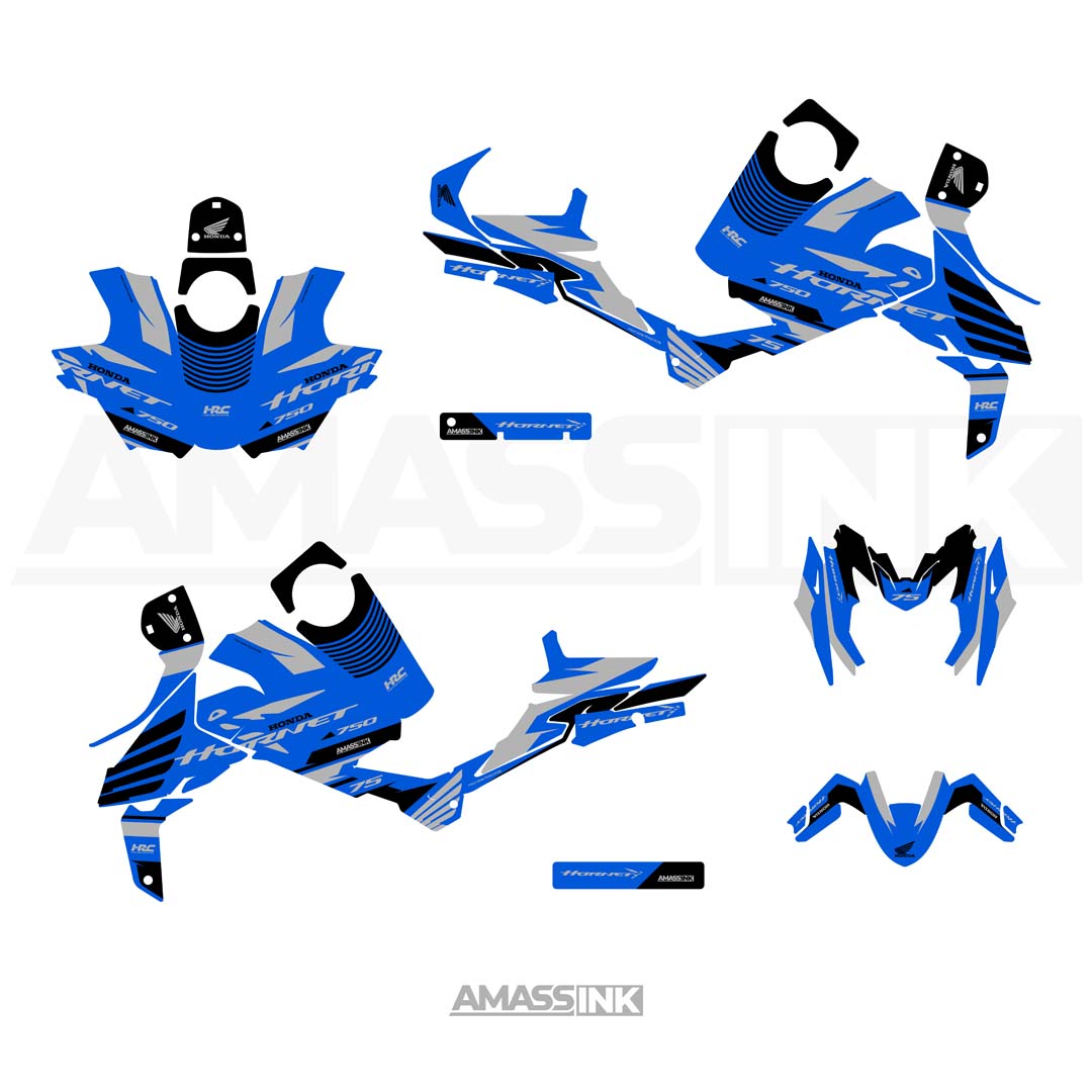 Adhesivos Moto Honda Hornet CB 750 (2023-2025) - Blue Series
