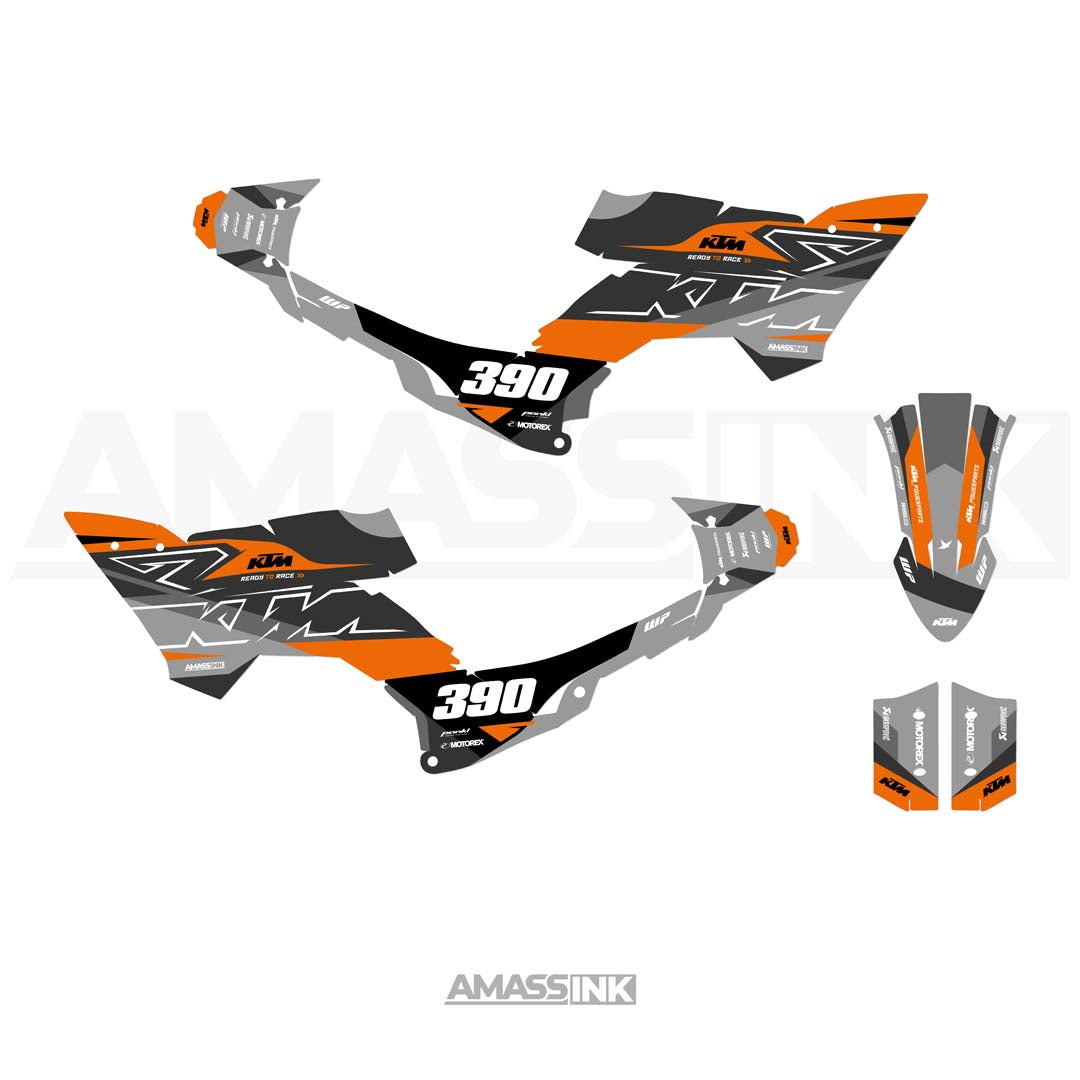 Adhesivos Moto KTM 390 Adventure R (2025-2026) - Nardo Gray Line