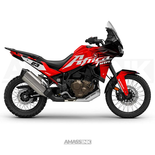 Adhesivos Moto Honda Africa Twin 1100L (2020-2026) - Gradient Red
