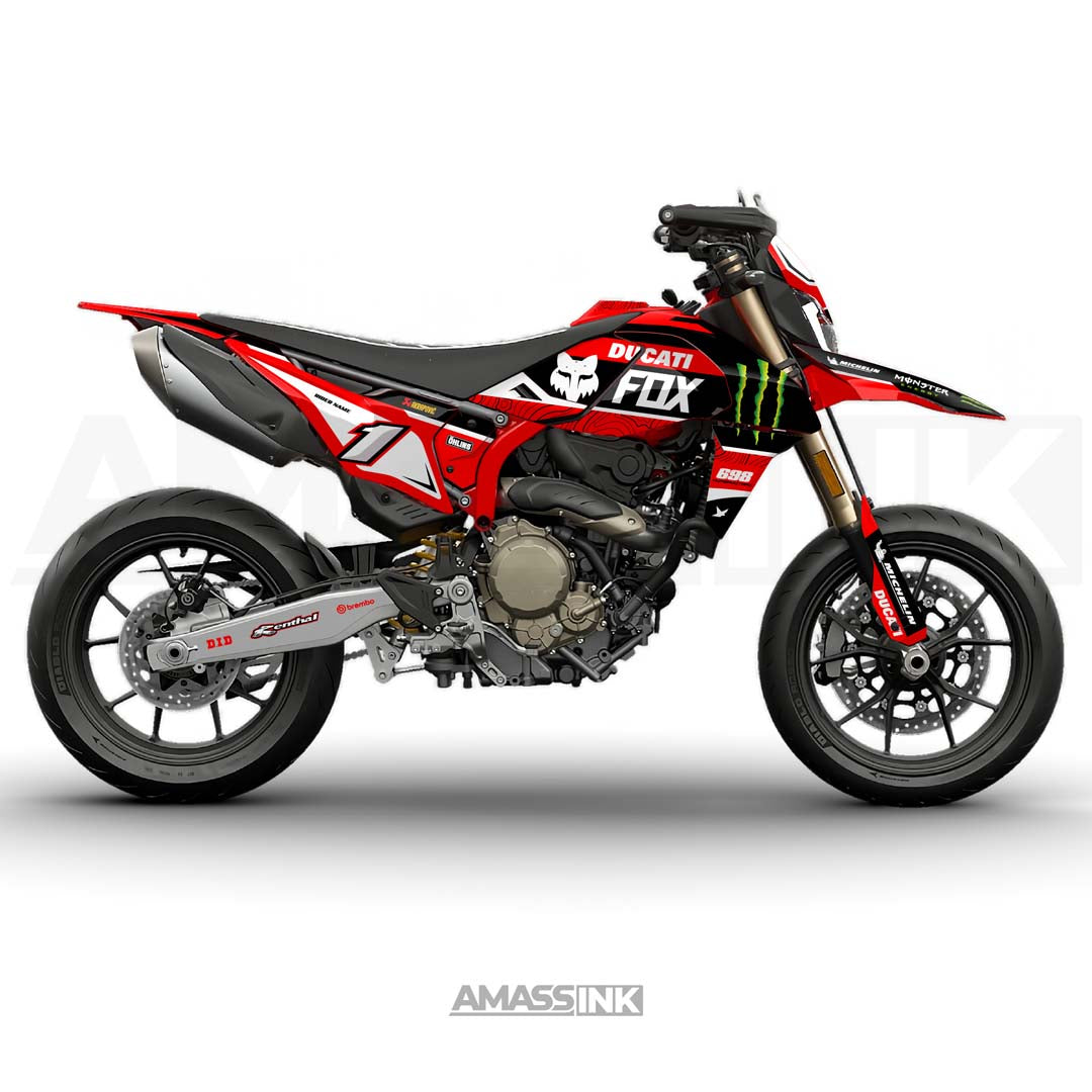 Adhesivos Moto Ducati Hypermotard 698 (2021-2025) - Fox Monster