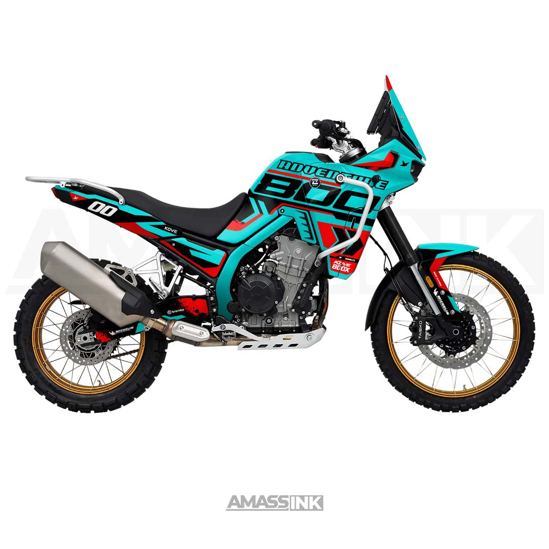 Adhesivos Moto Kove 800X PRO Adventure (2024-2025) - ADV Turquoise