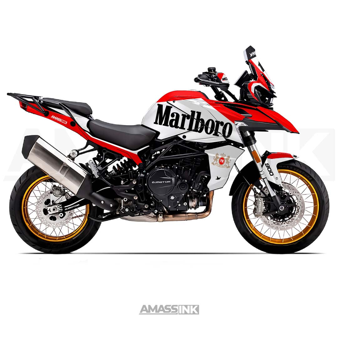 Adhesivos Moto QJ Motor 900 SRT SX (2025-2027) - Marlboro Basic