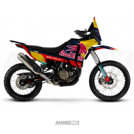 Adhesivos Moto Rieju Aventura Rally 307 (2025-2026) - Raid Bull Racing