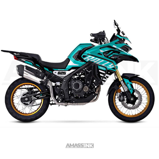 Adhesivos Moto Voge 525 DSX - 625 DSX (2024-2026) - Cyber Turquesa