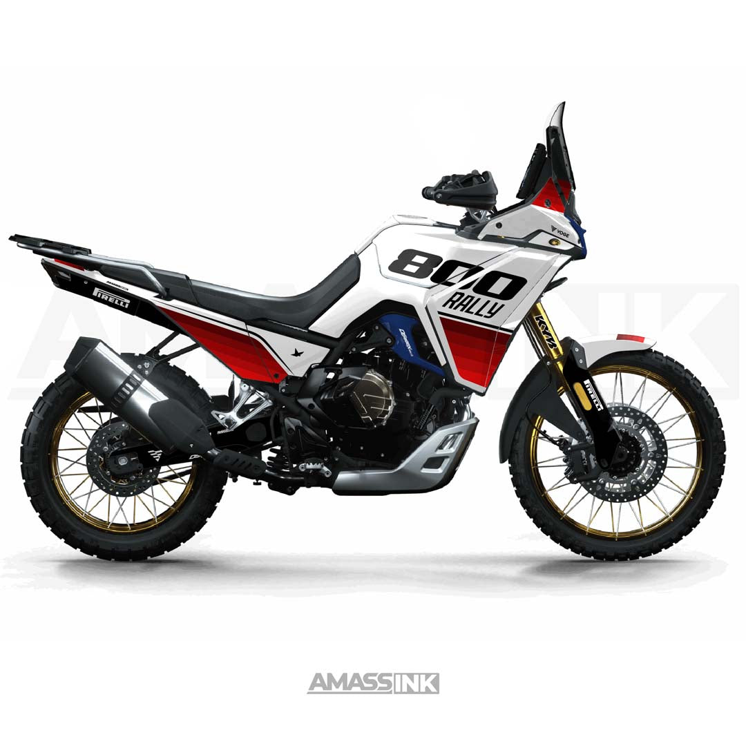 Adhesivos Moto Voge 800 DS Rally (2025-2026) - Vintage Rojo