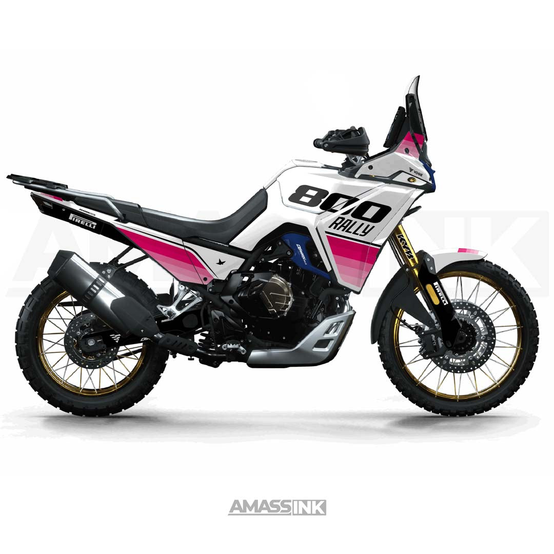 Adhesivos Moto Voge 800 DS Rally (2025-2026) - Vintage Rosa