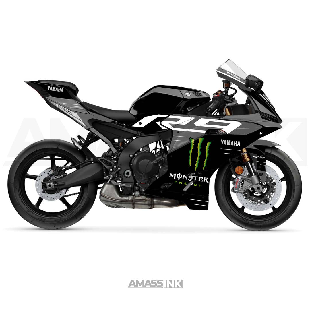 Adhesivos Moto Yamaha R9 (2025-2026) - Clean Grey