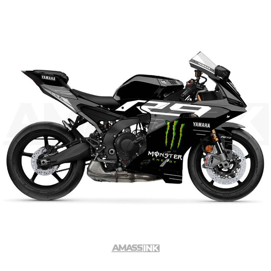 Adhesivos Moto Yamaha R9 (2025-2026) - Clean Grey