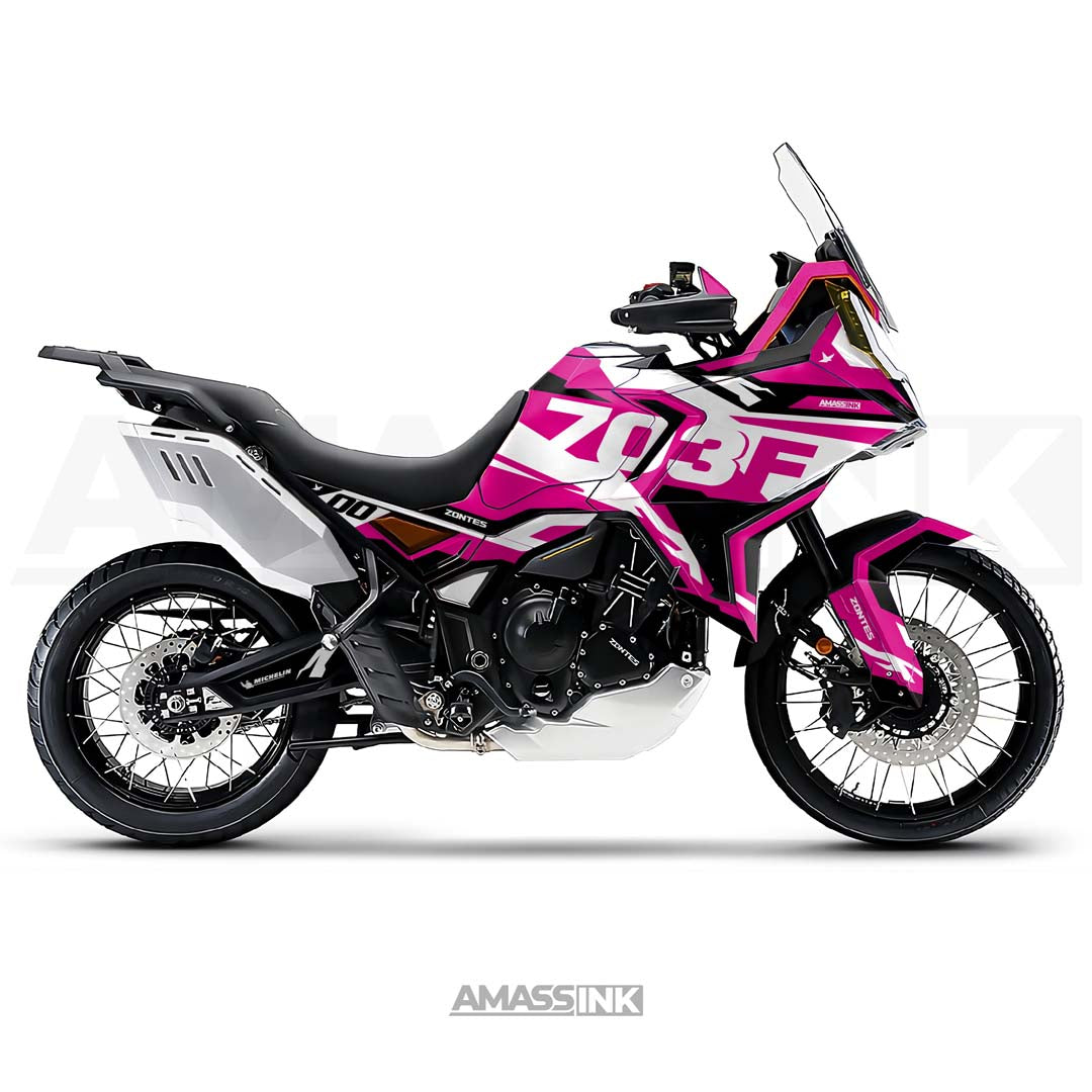 Adhesivos Moto Zontes 703F (2024-2026) - Pink Fury