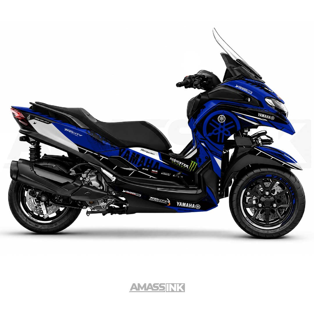 Adhesivos Moto Yamaha Tricity 300 (2020-2027) - Flop Blue