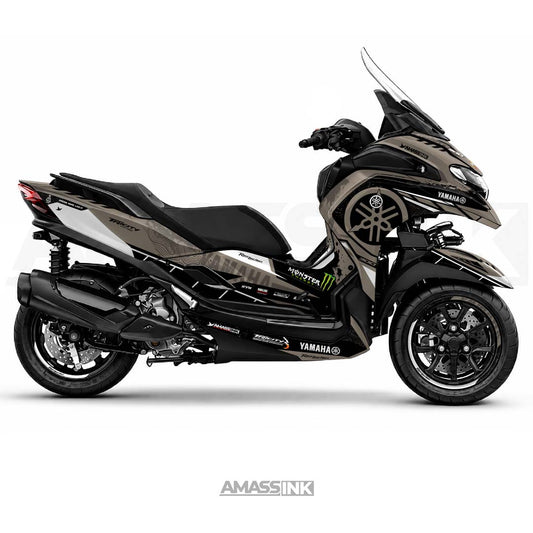 Adhesivos Moto Yamaha Tricity 300 (2020-2027) - Flop Brown