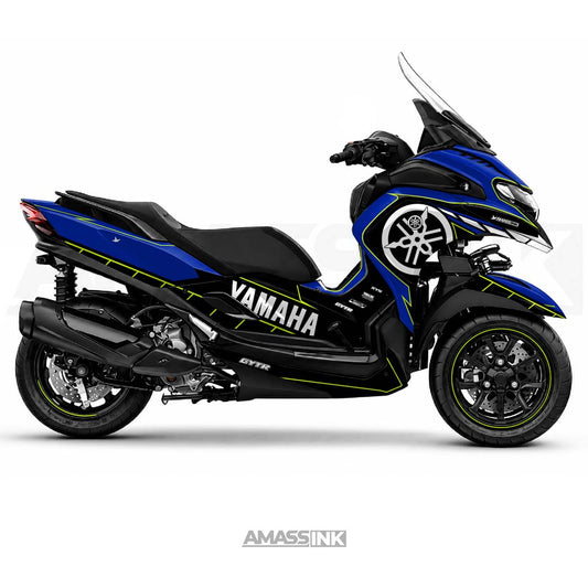 Adhesivos Moto Yamaha Tricity 300 (2020-2027) - Lines Blue