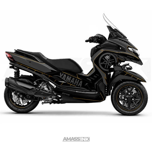 Adhesivos Moto Yamaha Tricity 300 (2020-2027) - Lines Gold