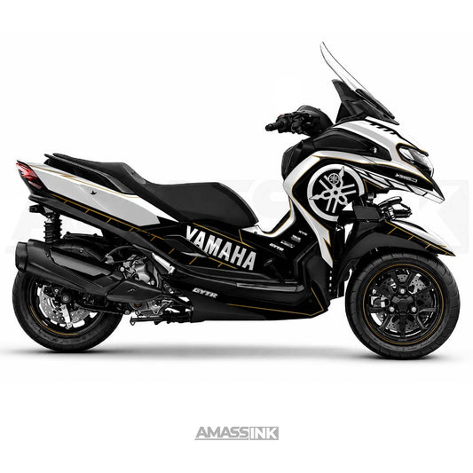 Adhesivos Moto Yamaha Tricity 300 (2020-2027) - Lines White