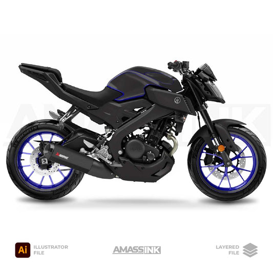 Mockup Yamaha MT-125 2014-2019