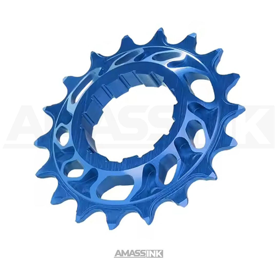 Piñon Fijo 18t Cassette - Azul