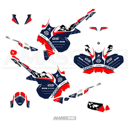 Adhesivos Moto BMW GS R1250-R1200 Adventure (2014-2025) - Trophy