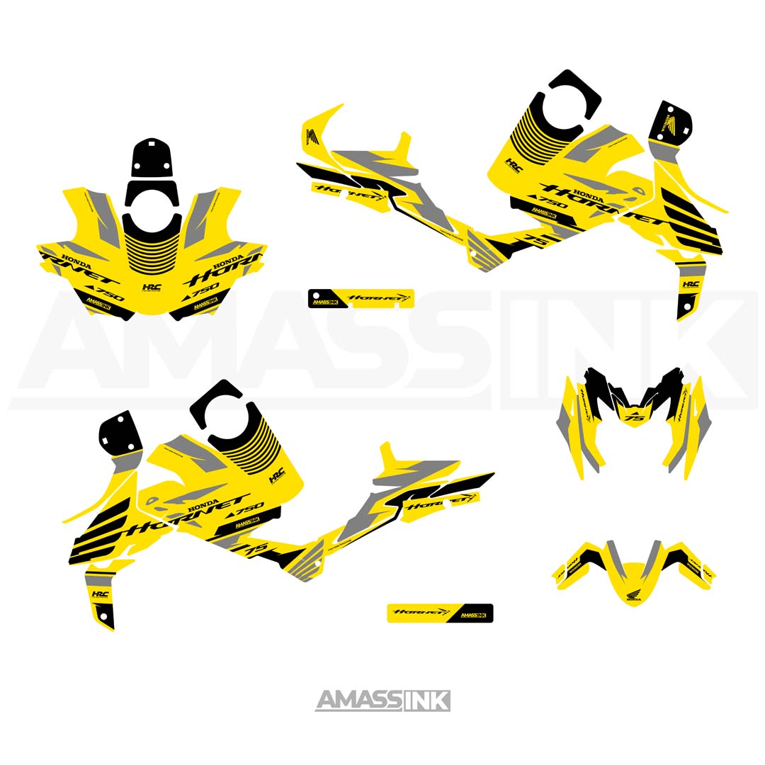 Adhesivos Moto Honda Hornet CB 750 (2023-2025) - Yellow Series