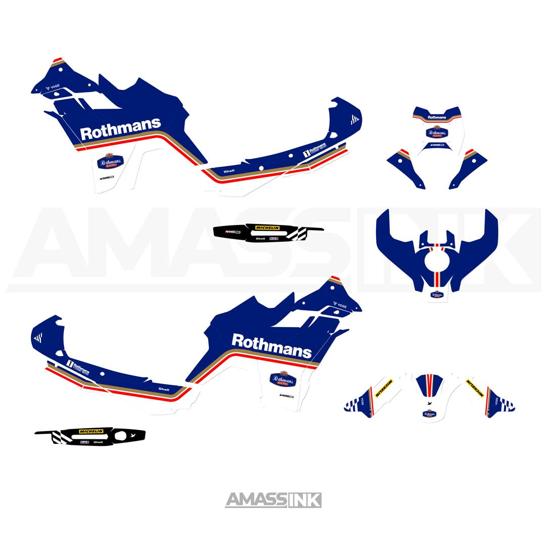 Adhesivos Moto Voge 800 DS Rally (2025-2026) - Rothmans