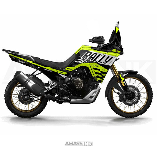 Vinilos Moto Voge 800 DS Rally (2025-2026) - Yellow Flúor