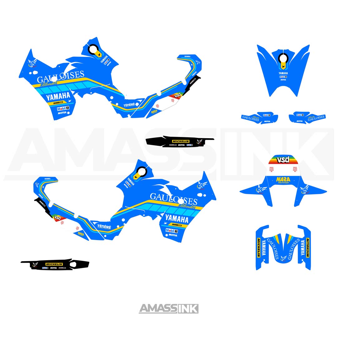 Adhesivos Moto Yamaha Tenere 700 (2019-2026) - Gauloises Rally
